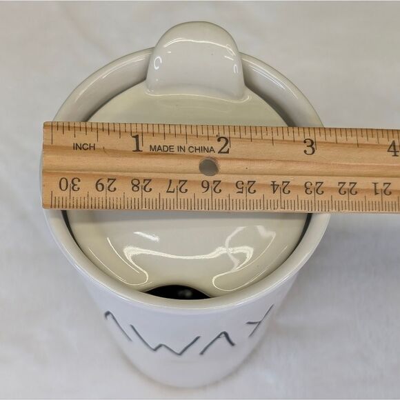 Rae Dunn AWAY Ceramic Travel Tumbler with Lid - Picture 9 of 9